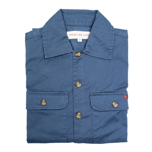 Dusty Blue Essential Shirt Jacket - Picture 2 of 6